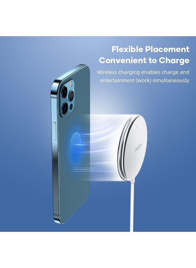 Rock - ROCK W33 Portable Mini Magnetic Magsafe Wireless Charger - Image 1