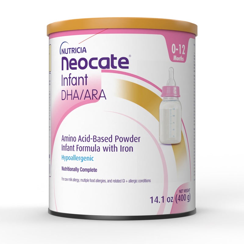 Neocate Nutricia Neocate Infant - Hypoallergenic, Amino Acid-Based Baby Formula - Well-Tolerated & Supports Normal Growth - Infant Formula with DHA, ARA & Iron - 14.1 oz can (Pack of 1) - Image 1