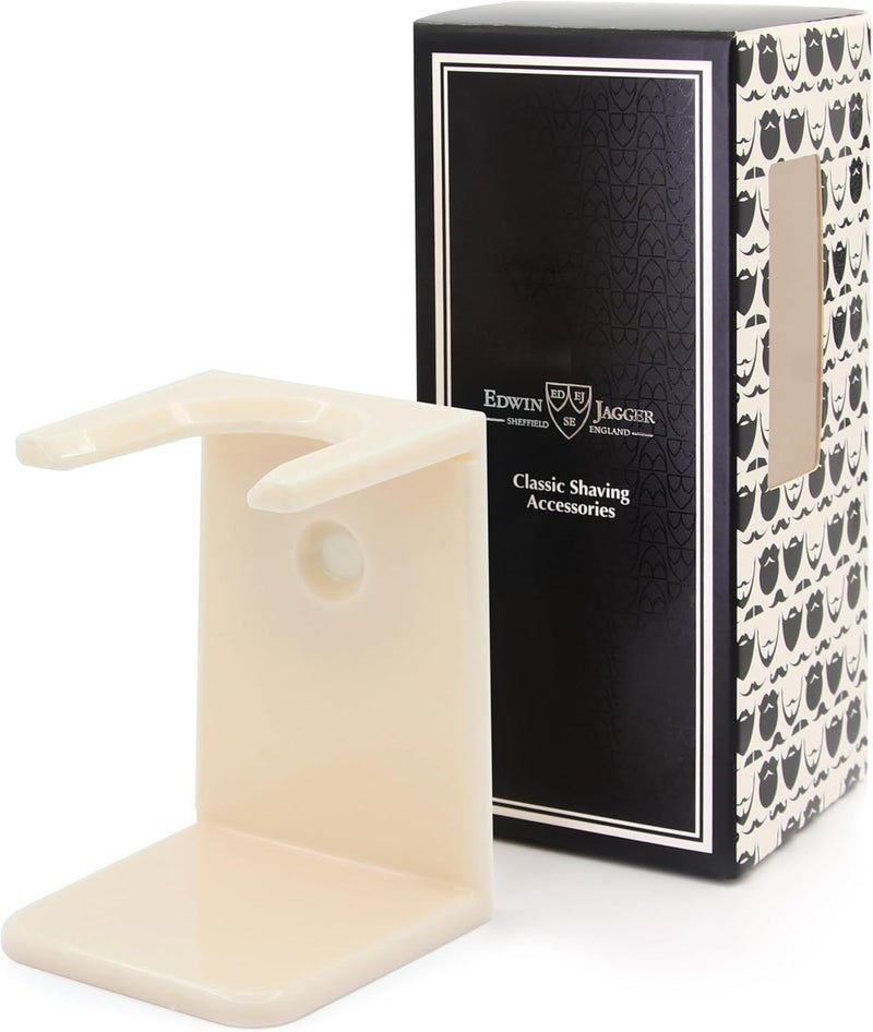 Edwin Jagger Ivory Small Neck Shaving Brush Drip Stand - Image 3