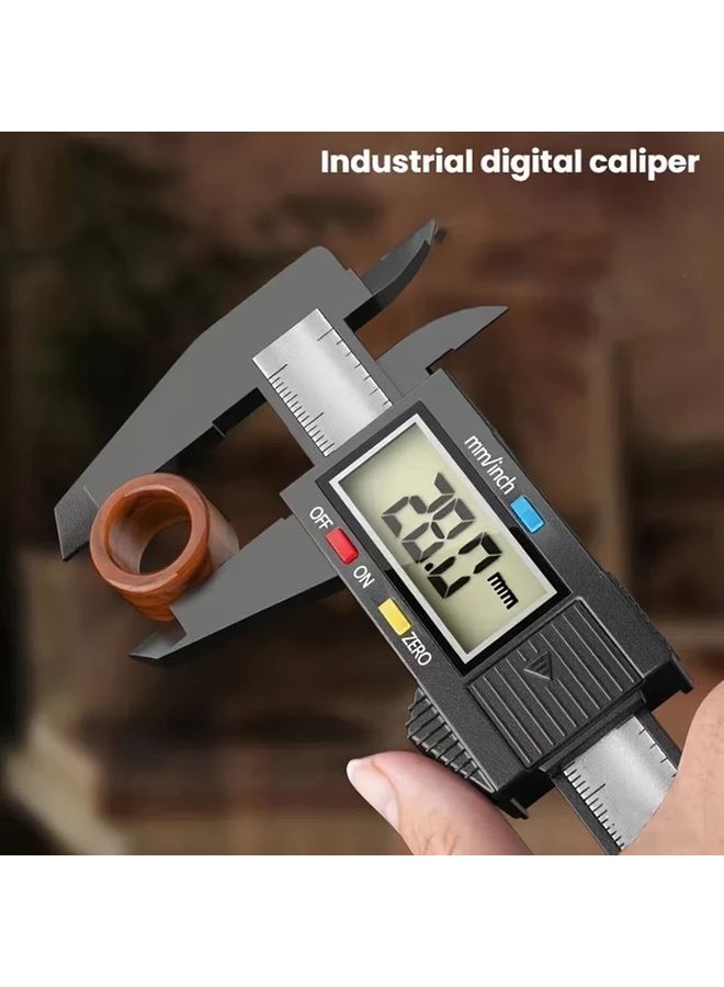 Black Digital Caliper 150mm with Tare Function and Dual Unit Conversion - Image 4