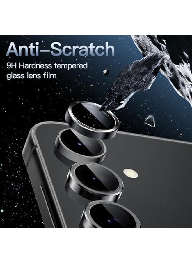 جي تيك واقي عدسة الكاميرا لهاتف Samsung Galaxy S24 Fe 9H من الزجاج المقوى المعدني بحلقة فردية عالية الوضوح، مجموعة واحدة باللون الأسود - Image 4