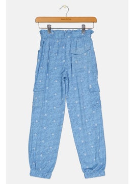 Nanette lepore Kids girl Allover Print Cargo Pants, Blue  - Image 2
