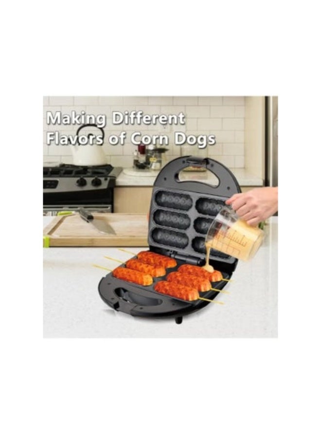 RAF Household Electric Hot Dog Machine, 6 Hole Hot Dog Waffle Maker Corn Dog Waffle Machine With Non-Stick Coating Plate Hot Dog Maker - Image 3
