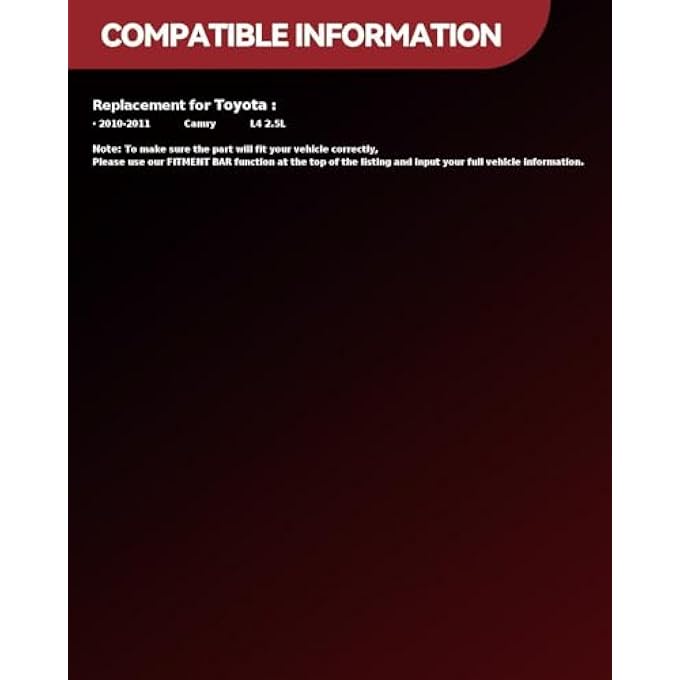 AUTOSITY Alternator Replacement for Camry L4 2.5L 2010-2011, Alternator Replace 11516 - Image 2