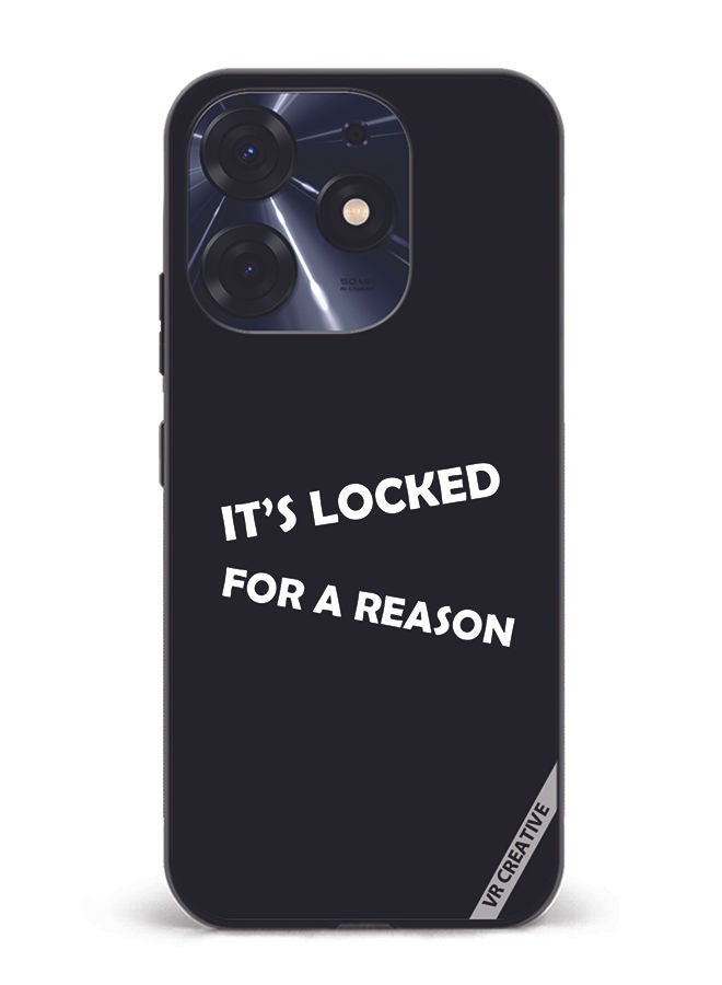 VR CREATIVE Protective Case Cover For Tecno Spark 10 Pro It's Locked For A Reason Design Multicolour - Image 1