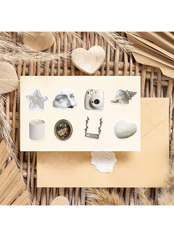 50 Pcs Cute Aesthetics Milk Stickers Cartoon Retro Stickers for Kids Teens for Laptop Water Bottles Travel Case Guitar Luggage Decals Journaling Scrapbook Magazine Planning - Image 5