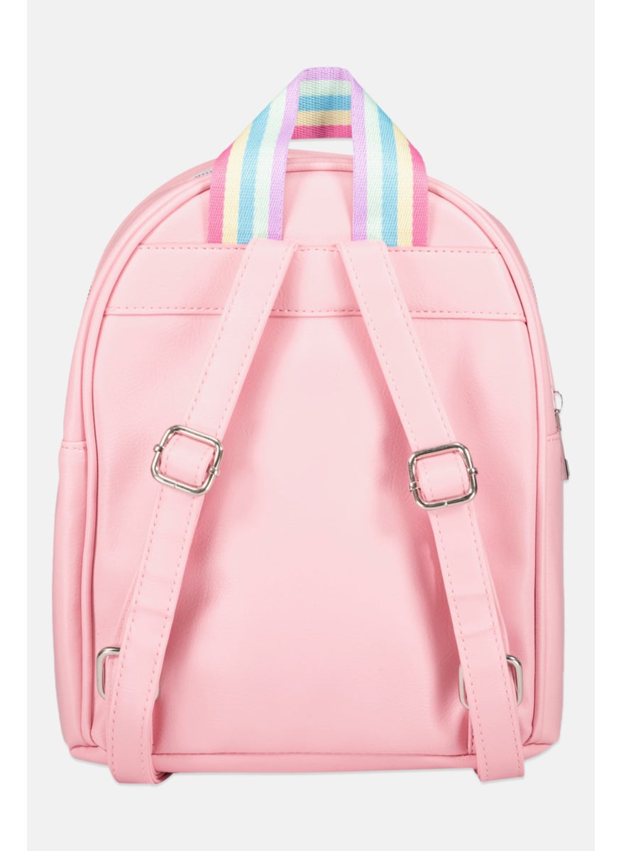 OMG Accessories Kids Girl Bella Start Heart Mini Back Pack 17 H x 22 L x 8 W cm, Pink  - Image 2