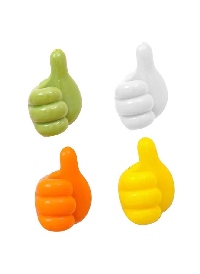 Thoraya 4pcs Thumb Hook Cable Organiser Desktop Data Line Storage Charger Cable Fixer Wall No Trace Adhesive Hook for Office  - Image 4