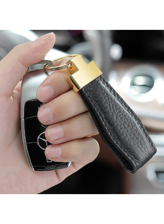 DiGallen Dijialun Top Layer Cowhide Car Keychain High-end Fashion Genuine Leather Key Chain Ring Aluminum Alloy Pendant Creative Men And Women Leather Keychain Rope Couple Keychain Hermes Orange - Image 4