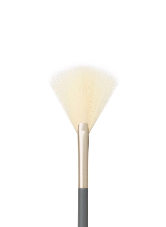 jane iredale Pro Series Fan Brush, Light, Arched Cosmetic Cheek Brush for Soft, Targeted Application of Powder Blush and Bronzer Makeup, Vegan, Cruelty Free - Image 2