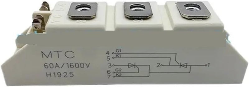 Thyristor Module MTC60A/1600V MTC50A MTC55A MTC60A MTC70A MTC80A MTC90A 1600V(MTC60A)