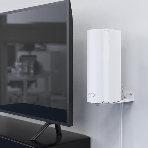 HOLACA Wall Mount Holder for NETGEAR Orbi 770/870/990/370 Series Tri-Band WiFi 7 Mesh Network System (RBE773,RBE873,RBE973S),Simple and Sturdy Mental Wall Mount Holder Stand Bracket by HOLACA (1 Pack) - Image 3