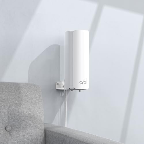 HOLACA Wall Mount Holder for NETGEAR Orbi 770/870/990/370 Series Tri-Band WiFi 7 Mesh Network System (RBE773,RBE873,RBE973S),Simple and Sturdy Mental Wall Mount Holder Stand Bracket by HOLACA (1 Pack) - Image 4
