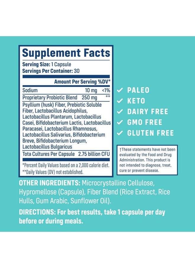 NativePath NativePath Daily Probiotic, 10-Strain Custom Blend Probiotics Supplement for Men and Women, 82 Billion CFUs - 30 Count  - Image 2