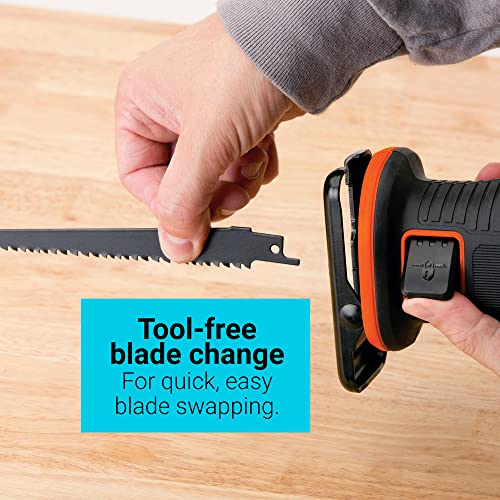 BLACK+DECKER 20V MAX* POWERCONNECT 7/8 in. Cordless Reciprocating Saw (BDCR20B) - Image 5
