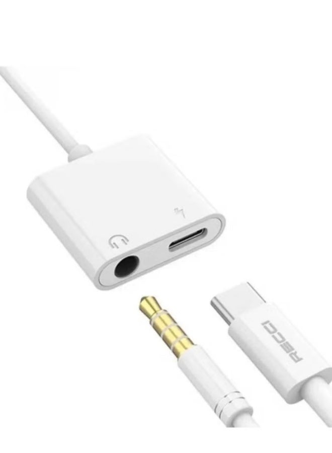 USB-C to 3.5mm Audio and USB-C Charging Adapter, Converter Cable: Fast Charging 2.1A, Compact 10cm Design" | WIDGETS MATRIX - Image 5