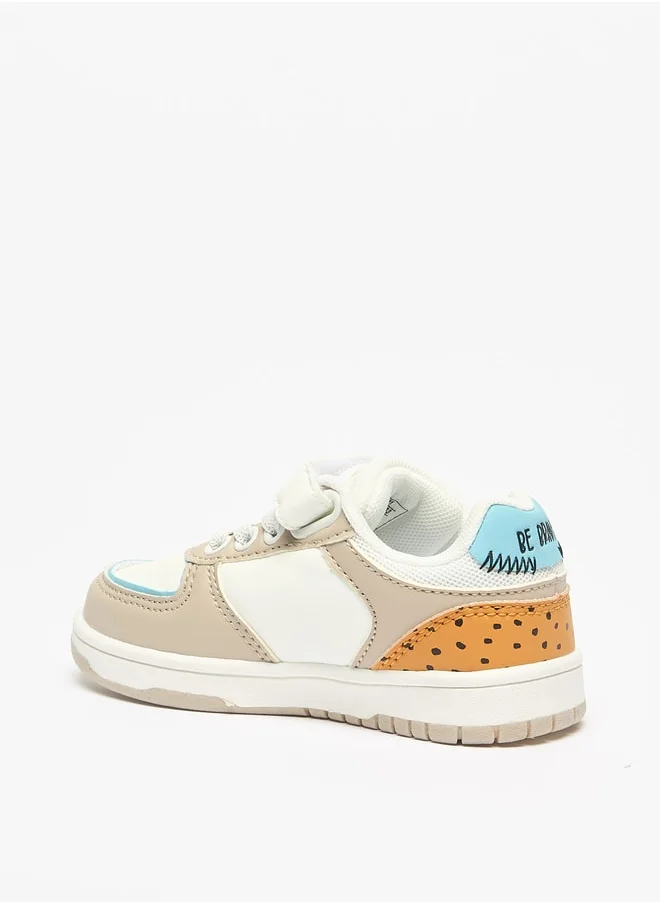 Disney Boys Simba Accent Sneakers with Hook and Loop Closure