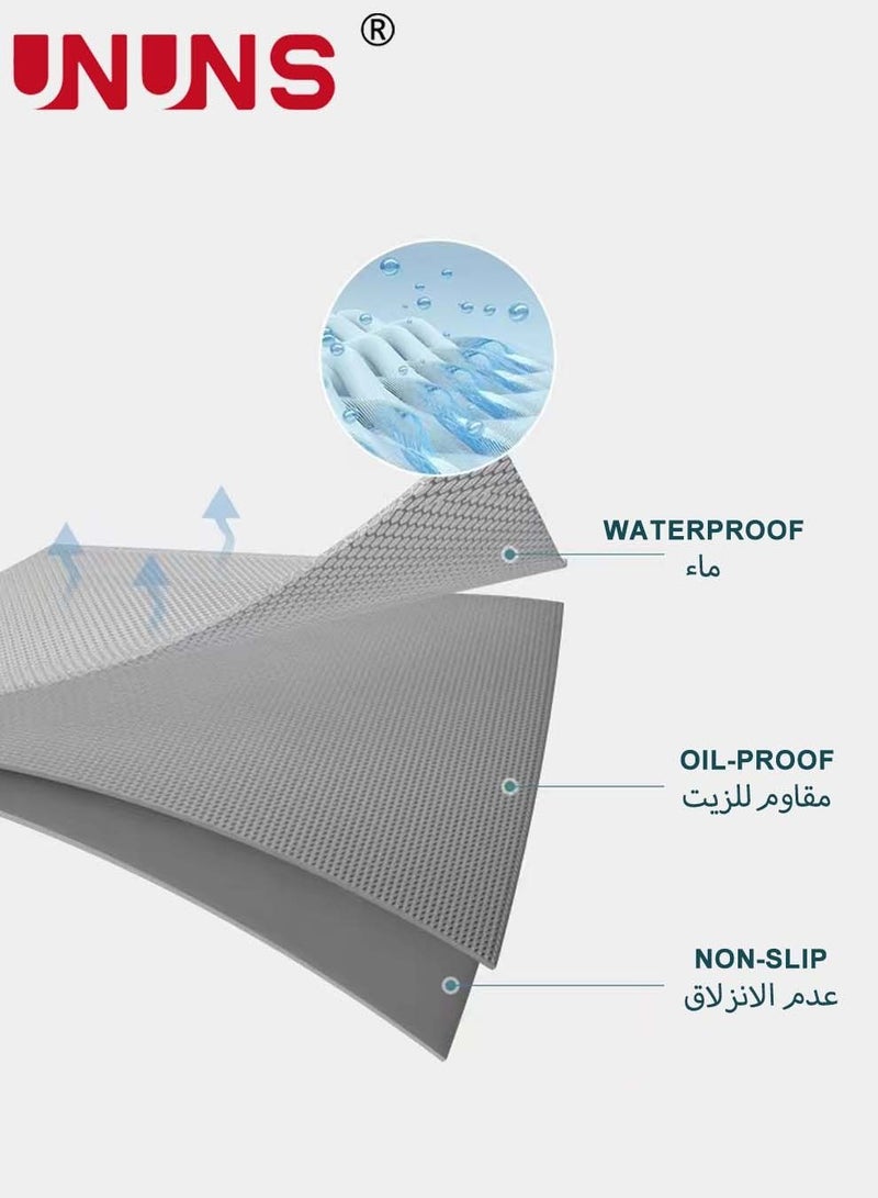 UNUNS Table Cloth,Waterproof TPU Film Tablecloth With Tassel,Oil-Proof Spill-Proof Rectangle Tablecloth,Wipeable Plastic Tablecloth Cover,135x200cm - Image 3