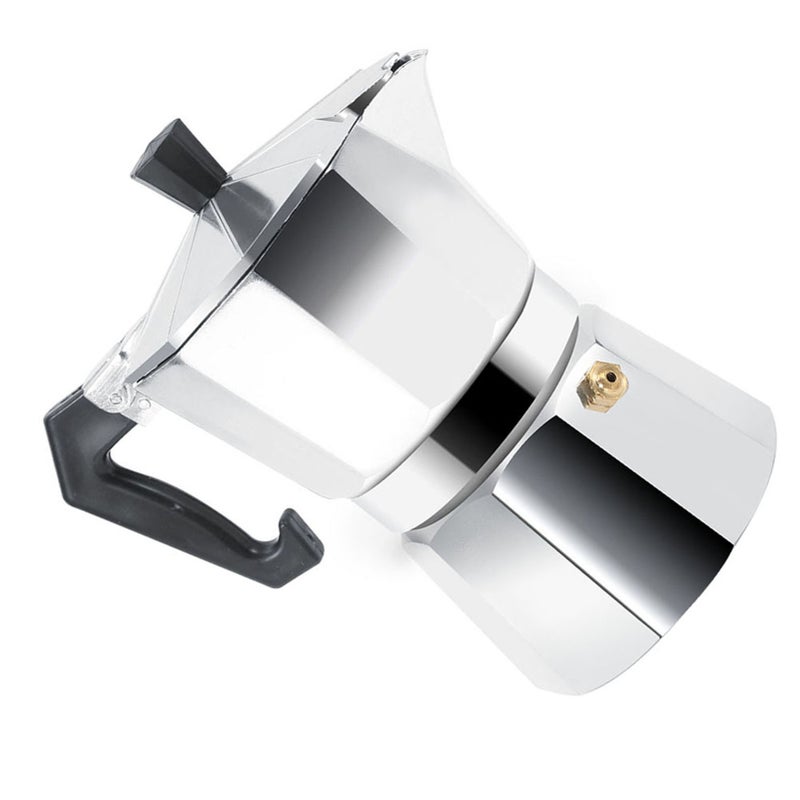 Aluminum Italian Type Moka Pot Espresso Coffee Maker Stove Home Office Use (300ML 6 Cups) - Image 3