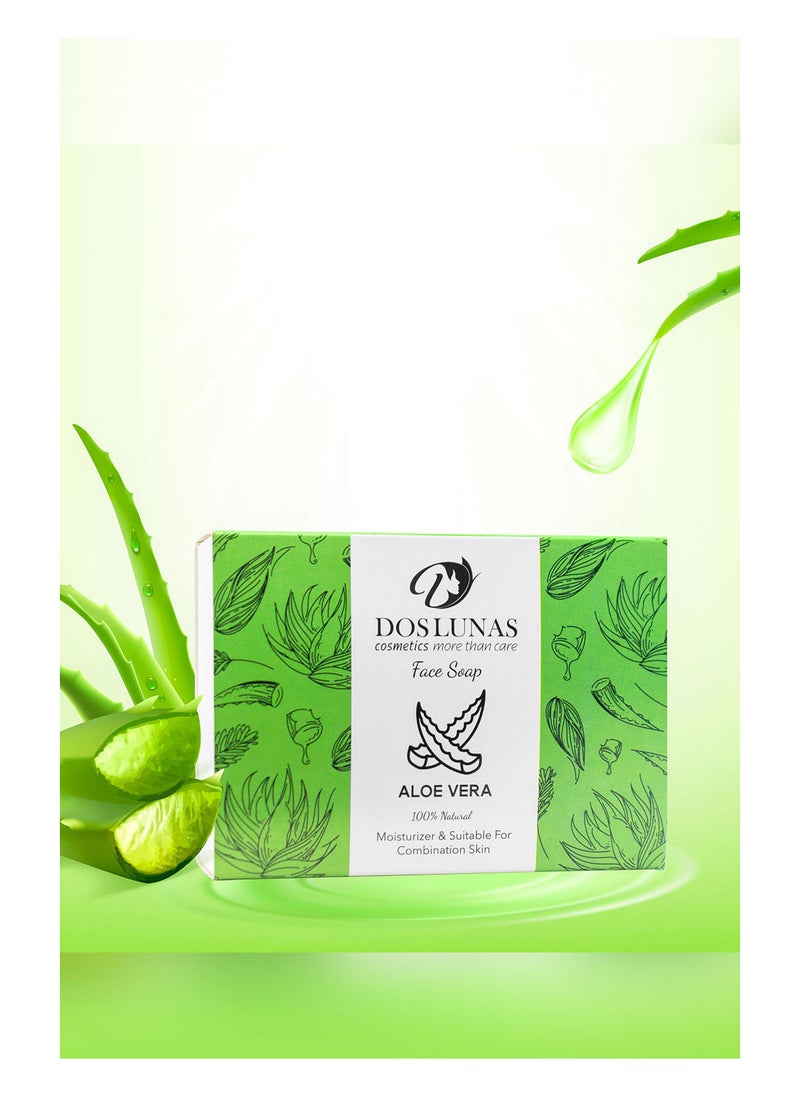 DOS LUNAS FACE SOAP ALOE VERA 100g  - Image 2