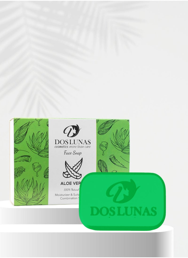 DOS LUNAS FACE SOAP ALOE VERA 100g  - Image 1