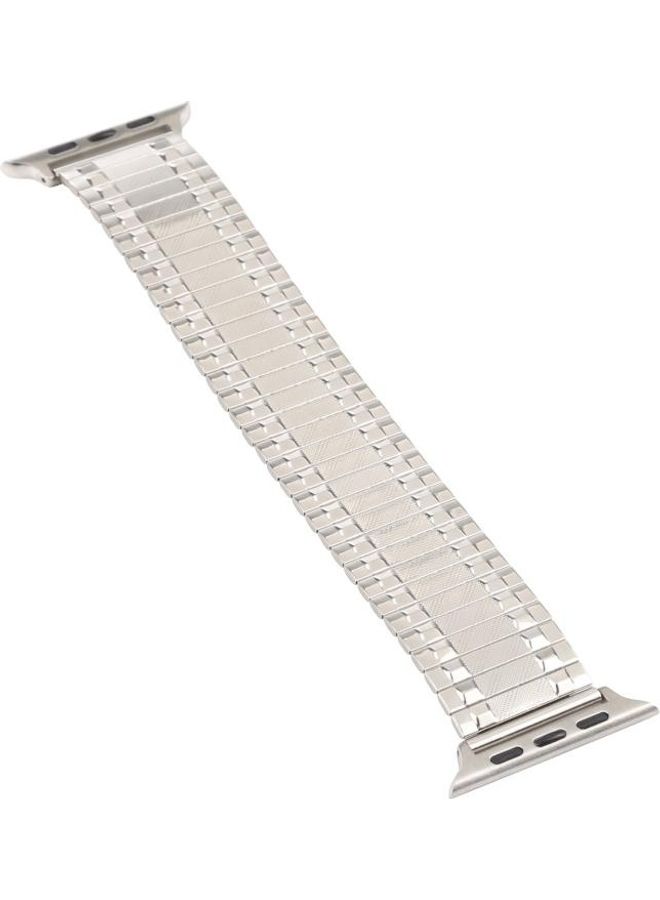 نيبمينينت سوار بديل من خليط الألومنيوم المعدني لساعة أبل سيريز 7/6/SE/5/4/3/2/1 مقاس 42/44/45 مم فضي - Image 3
