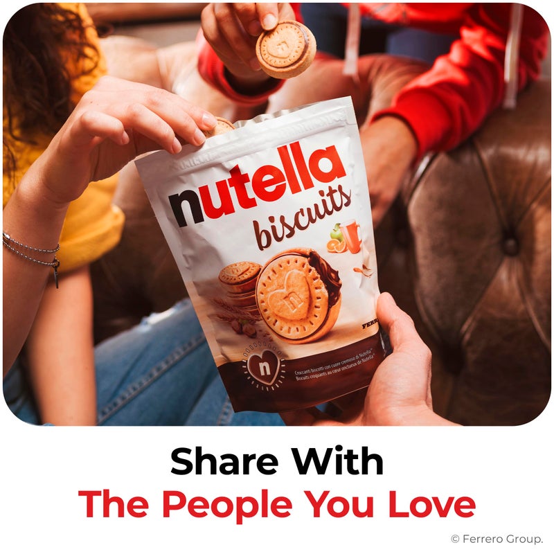 Nutella بسكويت نوتيلا محشي بكريمة نوتيلا بندق، عبوة وجبة خفيفة، 9.7 أونصة - Image 3