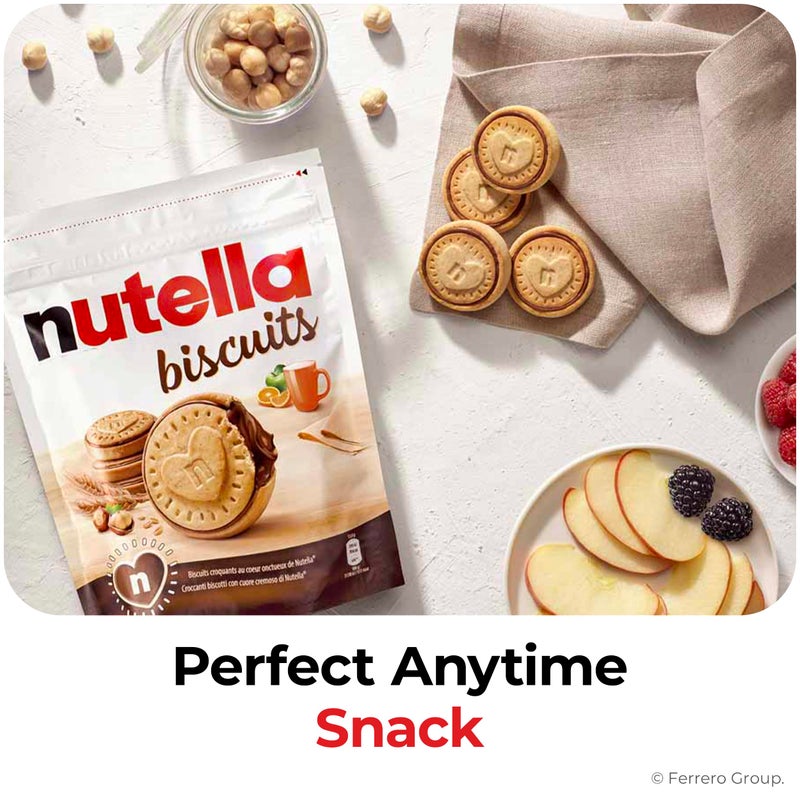 Nutella بسكويت نوتيلا محشي بكريمة نوتيلا بندق، عبوة وجبة خفيفة، 9.7 أونصة - Image 4