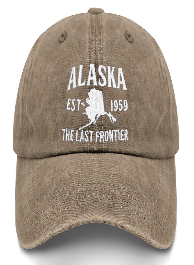 ODCRAT Humor Hats Alaska Est 1959 Ball Cap Retro Golf Caps Gifts for Boyfriends Who Like Embroidered,Baseball Hats Suitable for Sports,Summer Casual - Image 1