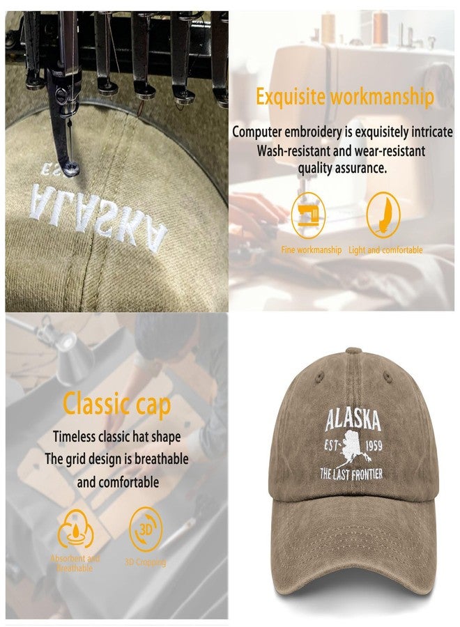 ODCRAT Humor Hats Alaska Est 1959 Ball Cap Retro Golf Caps Gifts for Boyfriends Who Like Embroidered,Baseball Hats Suitable for Sports,Summer Casual - Image 3