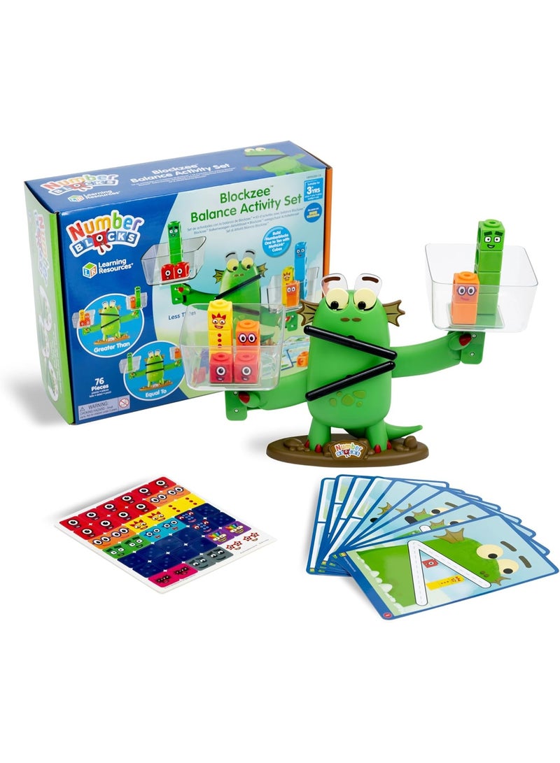 Learning Resources Numberblocks Blockzee Balance Activity Set, Toys for 3+ Year Olds, Maths Toys, Number Toys, Balance Game, Maths Game for Children, Interactive Toy with Moving Mouth and Eyes - Image 1