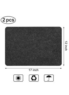 SYOSI Heat Resistant Mat for Air Fryer 2PCS Heat Resistant Pad Countertop Protector Mat with Sliding Function, Coffee Maker Mat for Air Fryer Blender Oven Micro Wave Oven  - Image 3