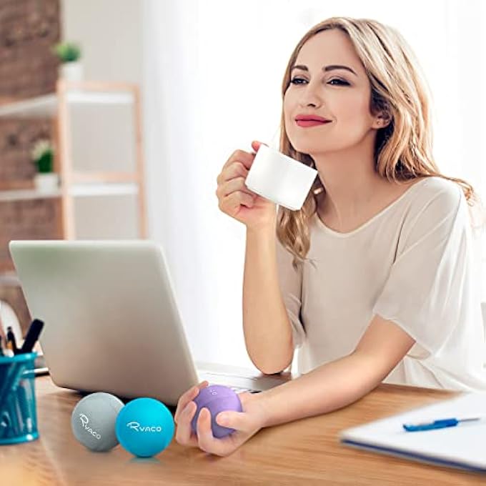 RYACO Stress Relief Balls, Grip Strength Training, Hand Exercise Ball, Hand Grip Massage Ball, Hand Grip Strengthener Gel Balls, Set of 2/3 for Adults and Kids, Soft Medium Hard Balls, Grip Balls - Image 5