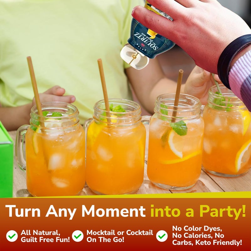 SQUIRTZ Drinks All-Natural Chili Mango Water Enhancer - 40% Real Fruit Juice, 22 Servings, Keto-Friendly Drink Mix, No Carbs, Sugar, Calories - Guilt-Free Spicy-Sweet Twist! - Image 5