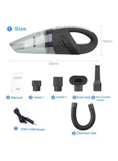 ARNOTEC Handheld Vacuum Cordless High Power 120W 3200kpa Vacuum Dust Busters Cordless Rechargeable Portable for Pet Pair/Sofa/Car/Office  - Image 3