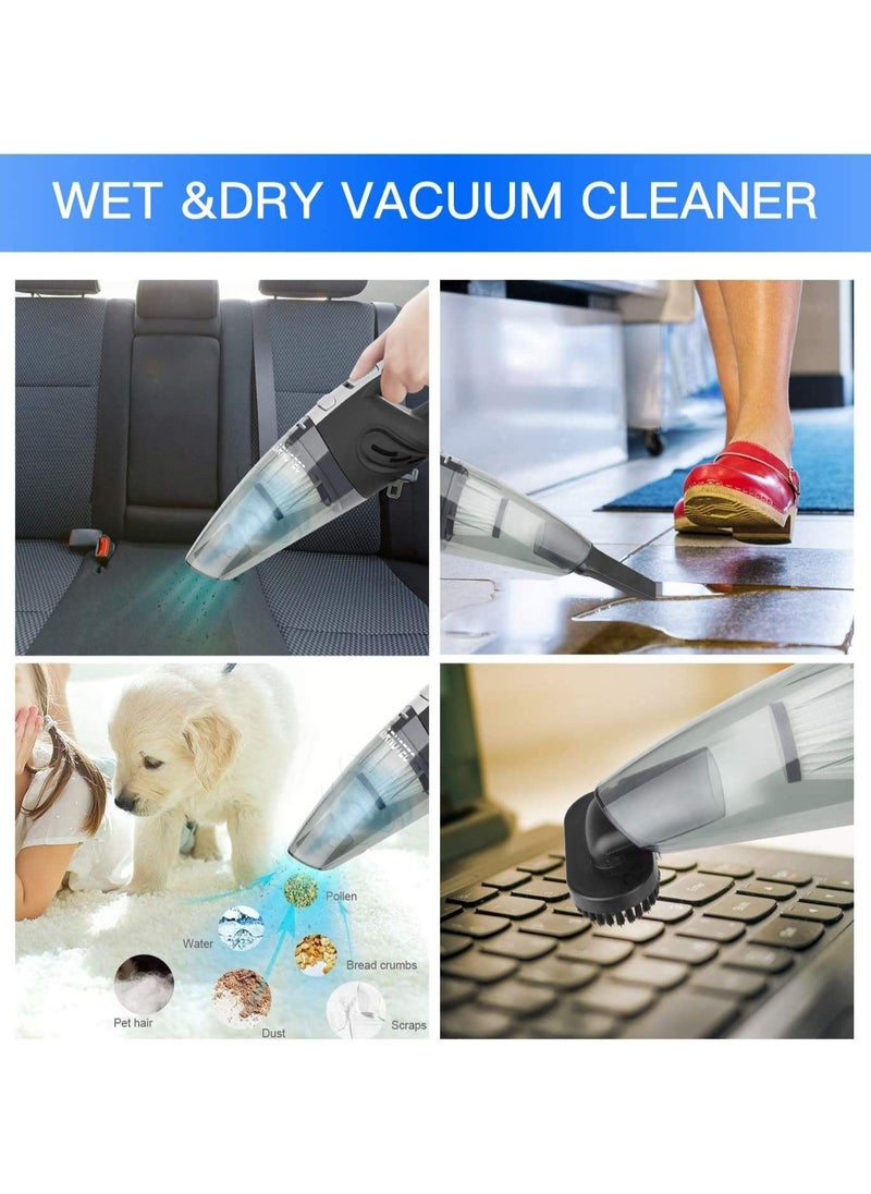 ARNOTEC - Handheld Vacuum Cordless High Power 120W 3200kpa Vacuum Dust Busters Cordless Rechargeable Portable for Pet Pair/Sofa/Car/Office - Image 1