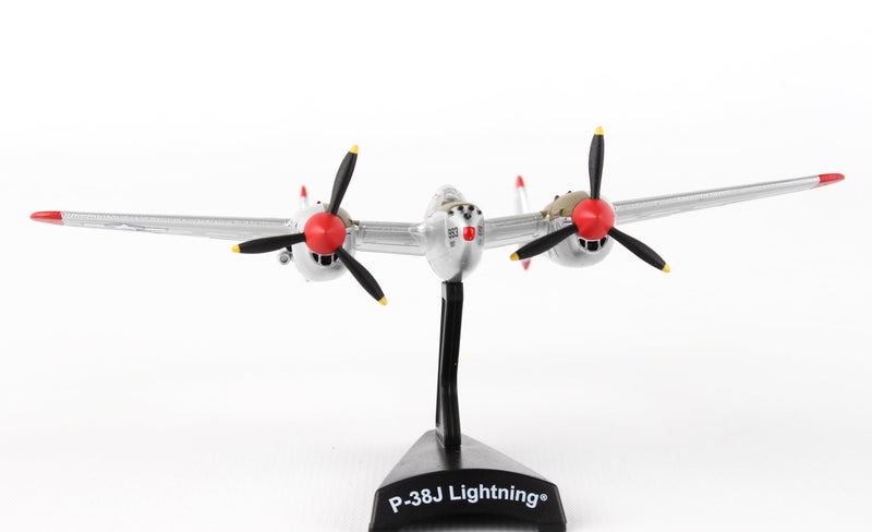 Daron Worldwide Trading Postage Stamp P-38J Lightning Marge 1/115 Dick Bong Airplane Model - Image 4