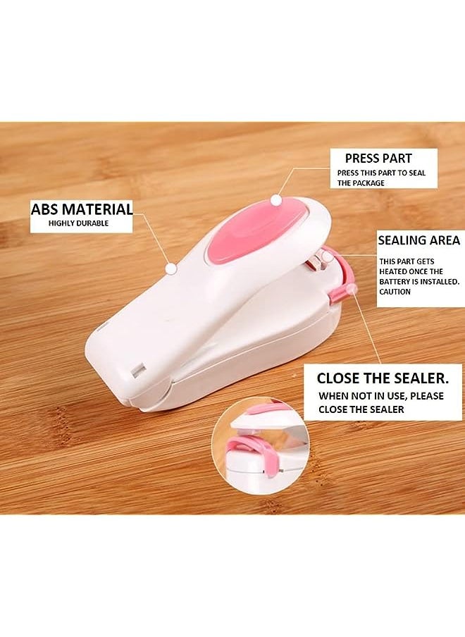 THE BABA Baba - 8775 - Handyseal: Portable Food Sealer For Kitchen And Travel, Mini Bag Sealer, Bag Sealer For Food And Chips - White Color  - Image 2