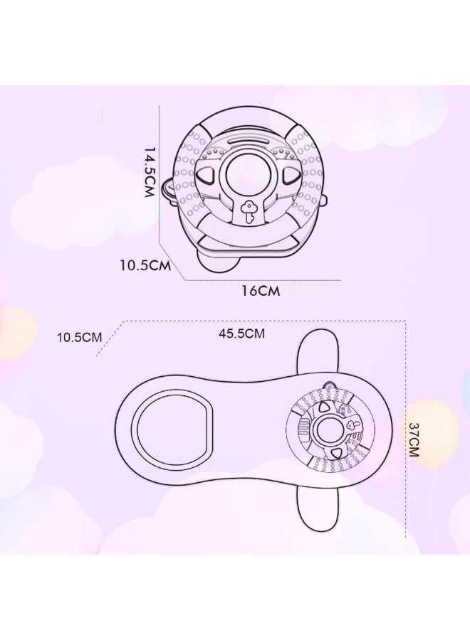 COGNIKIDS 3-In-1 Baby Steering Wheel Toy – Interactive Driving Simulation Toy With Lights, Sounds & Mirror | Attaches To Stroller, Car Seat, Or Table | Sensory Toy For Toddlers 6–36 Months - Image 4