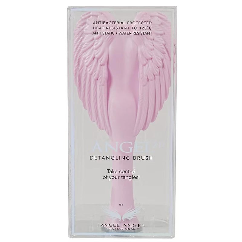Tangle Angel Detangling Hair Brush - Anti Static Angel Wing Hair Brush with Soft & Flexible Bristle for Straight & Wavy Hair - Tangle Angel Hair Detangler Brushes for Blow Drying & Shower (Matt Pink) - Image 2