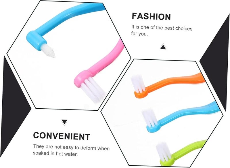 4 Pack Orthodontic Toothbrush Set For Braces Plaque Remover Double Headed Tuft Gum Cleaning Tools - Image 4