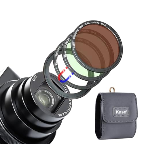 Kase Wolverine Magnetic Filter Kit UVCPLND64 for Sony ZV1 RX100 Seriesfor Ricoh GR II III Neutral Density ND Polarizer Filter Protector for ZV1 RX100 VII VI V III II Camera Accessories - Image 1