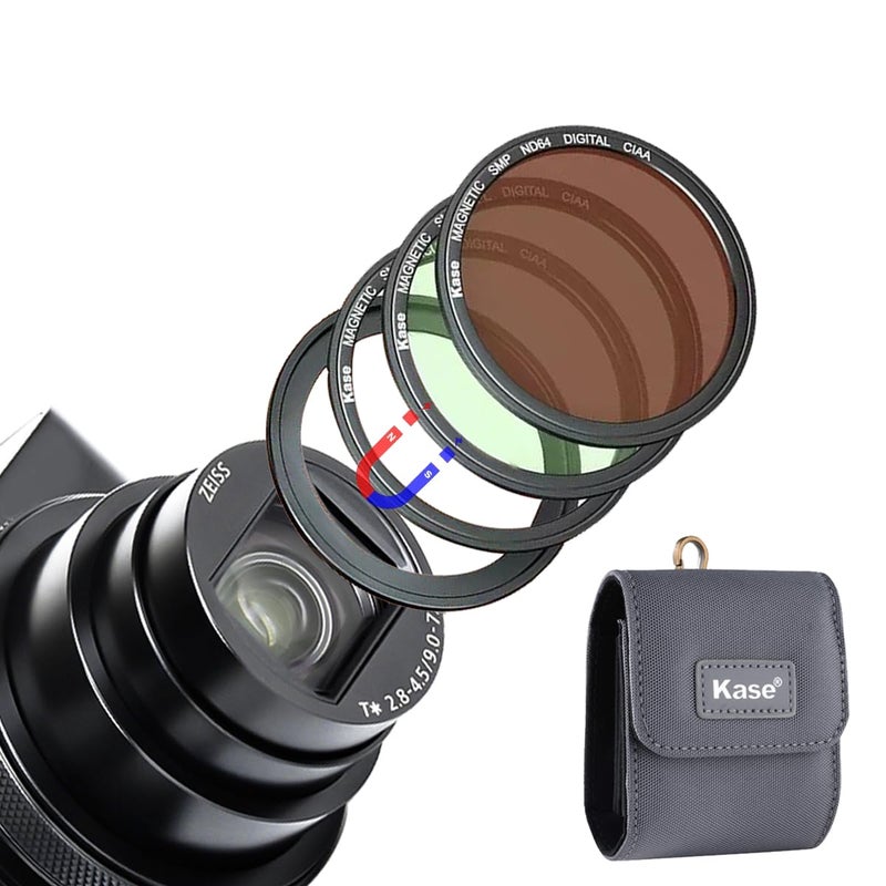 Kase Wolverine Magnetic Filter Kit UVCPLND64 for Sony ZV1 RX100 Seriesfor Ricoh GR II III Neutral Density ND Polarizer Filter Protector for ZV1 RX100 VII VI V III II Camera Accessories - Image 2