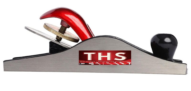 THS 7" Mini iron steel block plane Heavy duty carpenter wood tool with sharp planer blade with smooth Round Knob with Solid Brass Adjustable screw - Image 4