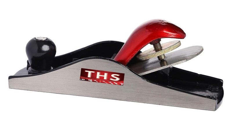 THS 7" Mini iron steel block plane Heavy duty carpenter wood tool with sharp planer blade with smooth Round Knob with Solid Brass Adjustable screw - Image 5