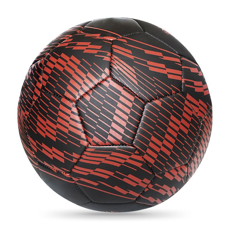 Generic Size 5 Adult 4 Youth 3 Kids PVC Soccer Ball PU mattie brown black