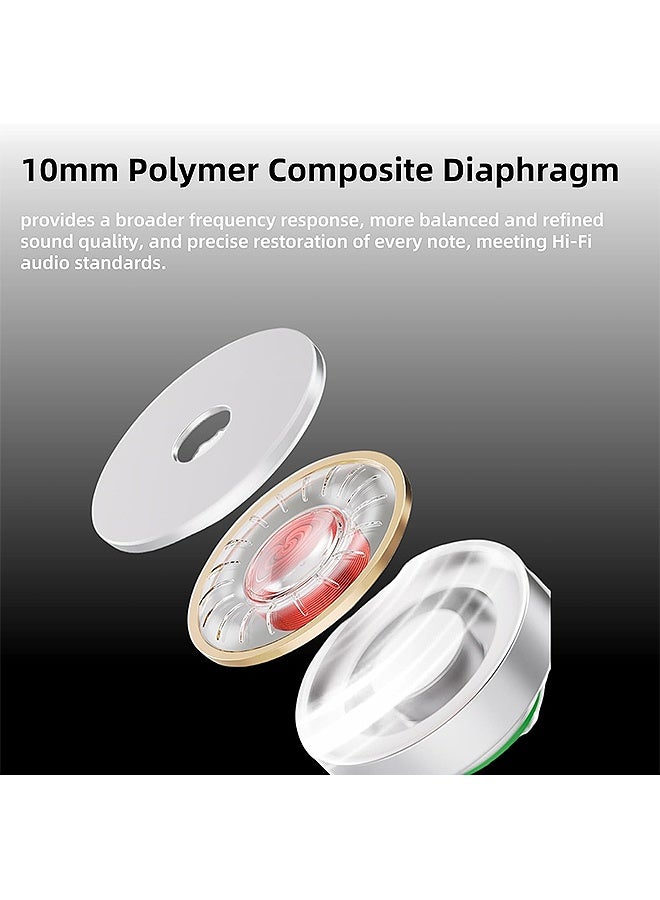 Gecomo Gaming Wired Earbuds, HiFi in Ear Earphone with Ergonomic Shape 10mm Dynamic Driver PET Diaphragm  OFC Braided Cable for Audiophile Musician DJ Stage (Black) - Image 3