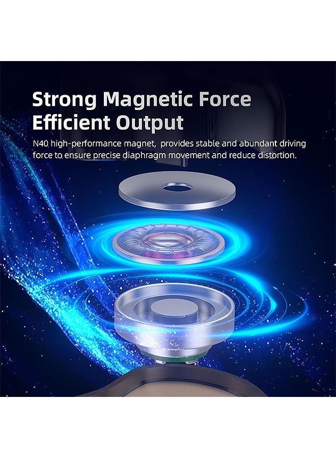 Gecomo Gaming Wired Earbuds, HiFi in Ear Earphone with Ergonomic Shape 10mm Dynamic Driver PET Diaphragm  OFC Braided Cable for Audiophile Musician DJ Stage (Black) - Image 5