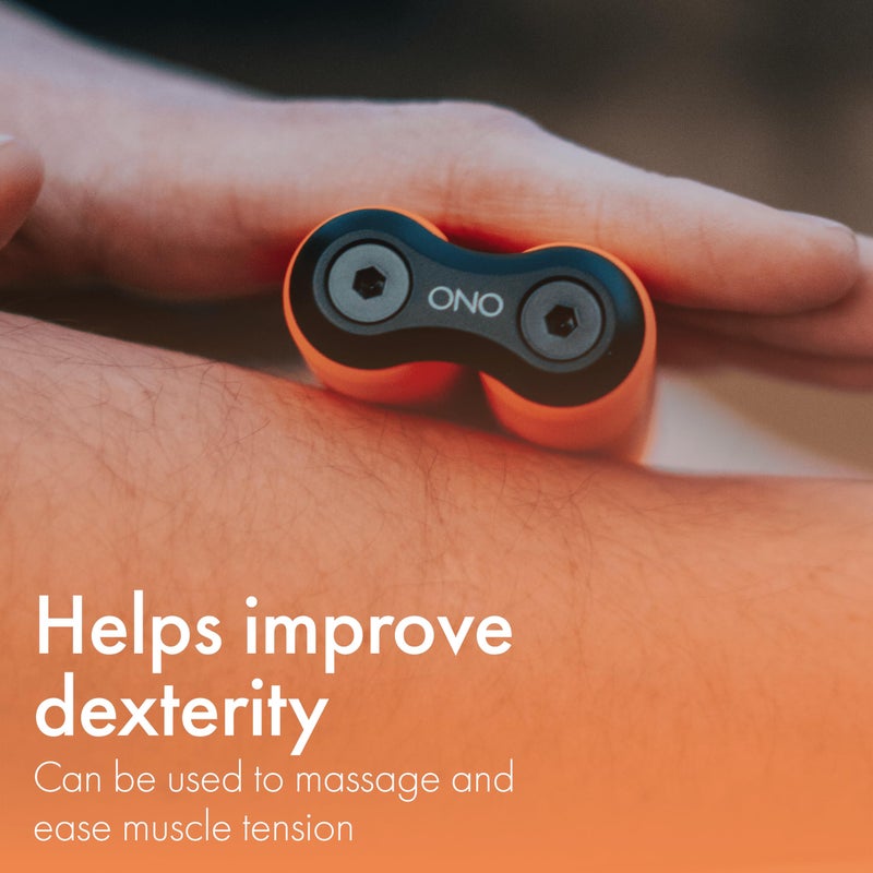 ONO Roller - Handheld Fidget Toy for Adults | Help Relieve Stress, Anxiety, Tension | Promotes Focus, Clarity | Compact, Portable Design (Orange, Full Size - ABS Plastic) - Image 5
