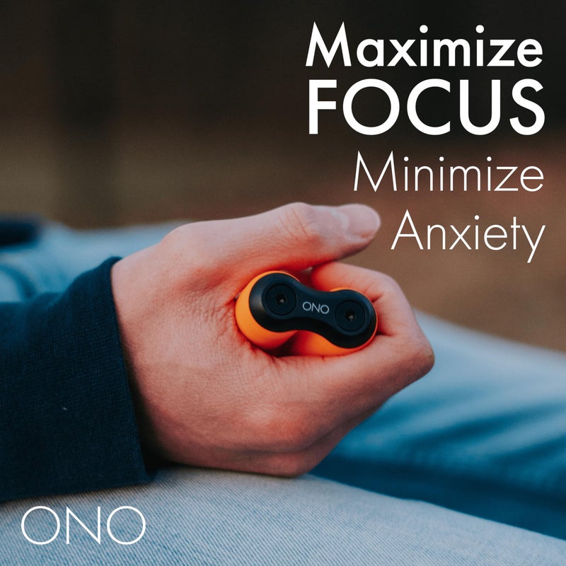 ONO Roller - Handheld Fidget Toy for Adults | Help Relieve Stress, Anxiety, Tension | Promotes Focus, Clarity | Compact, Portable Design (Orange, Full Size - ABS Plastic) - Image 2